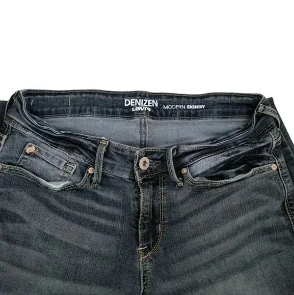 Denizen Women's Mid-Rise Skinny Jeans Blue Cotton SZ 4 S - Picture 4 of 5